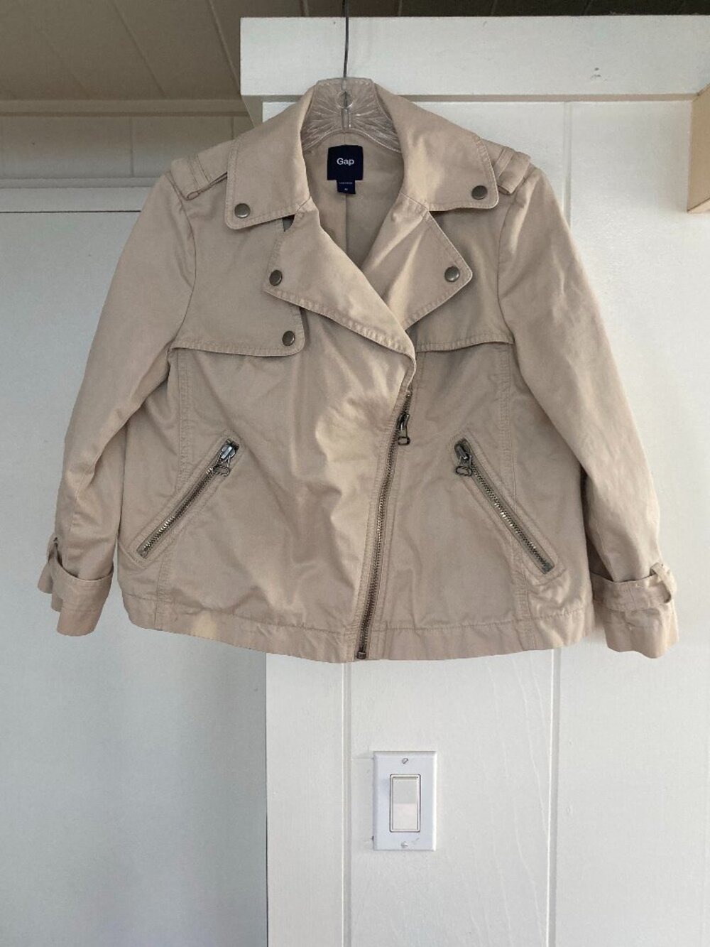 Spring Cropped Trench Coat